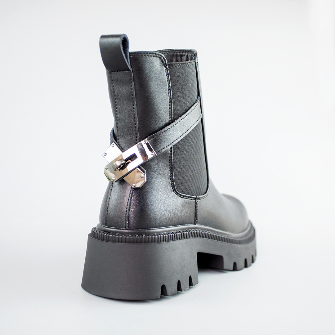 Челсі на високій підошві — чорний, шкіра, зима, від 36 до 37 розміру 6 Челсі на високій підошві — чорний, шкіра, зима, від 36 до 37 розміру - Зображення 6